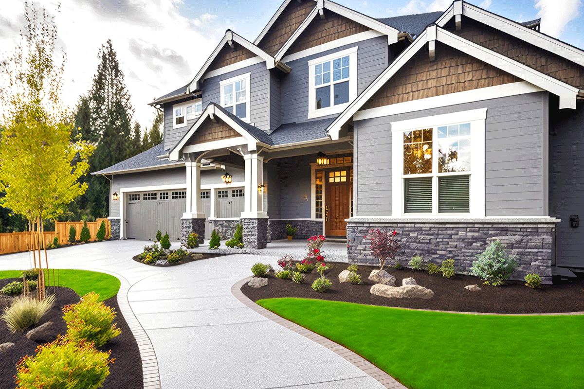 Home staged with curb appeal